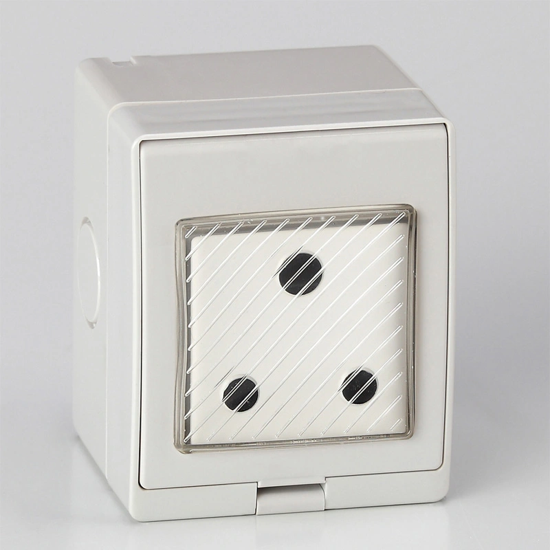 IP55 Series Outdoor Socket Afrîkaya Başûr Waterproof bi Switch