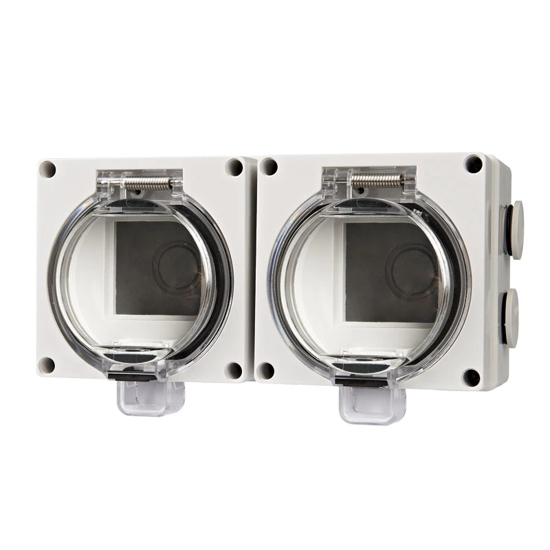 IP66 Series Waterproof Socket 2 Modules Pêveka vala