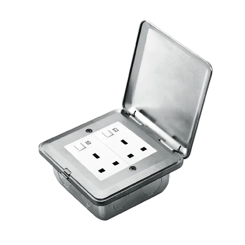 Stainless Steel Pop Up Floor Outlet Box Socket