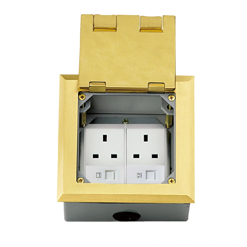 Jor Clamshell Multi-Fonction Floor Socket 6 Kapasîteya Module